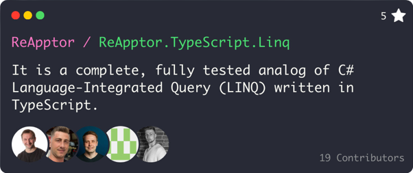 TypeScript LINQ