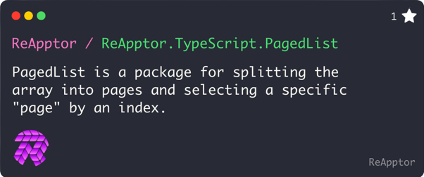 TypeScript PagedList