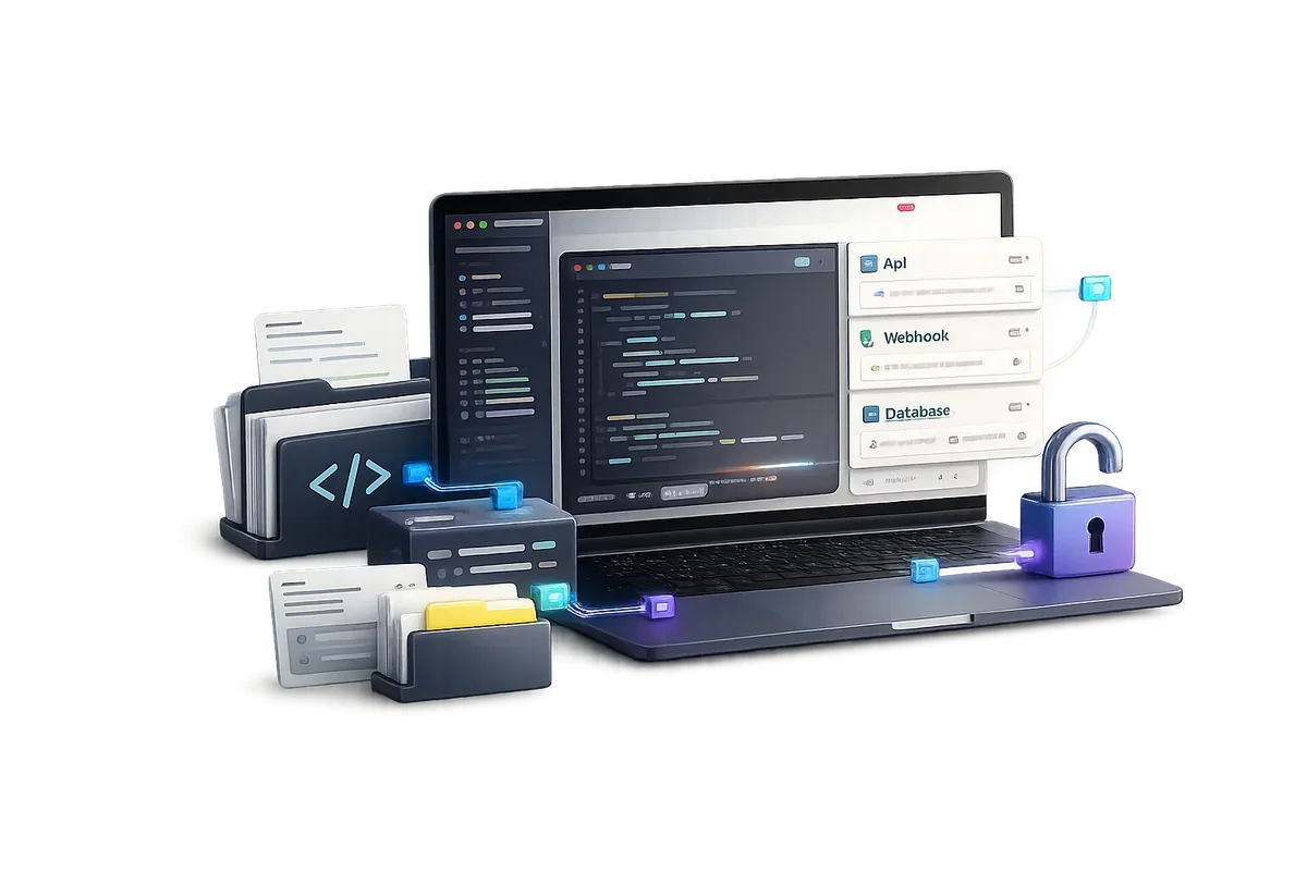 Reusable software platform codebase with integrations, database, API and clear ownership controls.