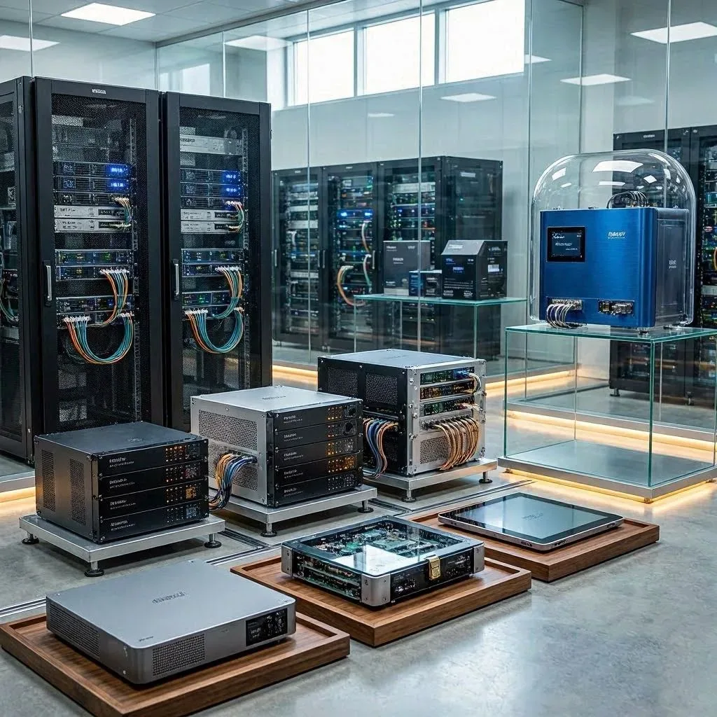 Production-ready infrastructure and deployment components representing the path from reusable base to live software.